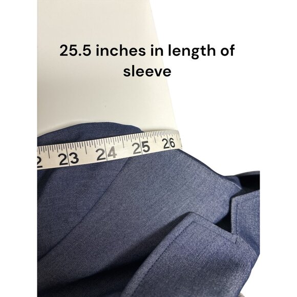 Tommy Hilfiger Womens Dark Gray Blazer With Embroidered Chest Pocket & Button Cu - Picture 15 of 15